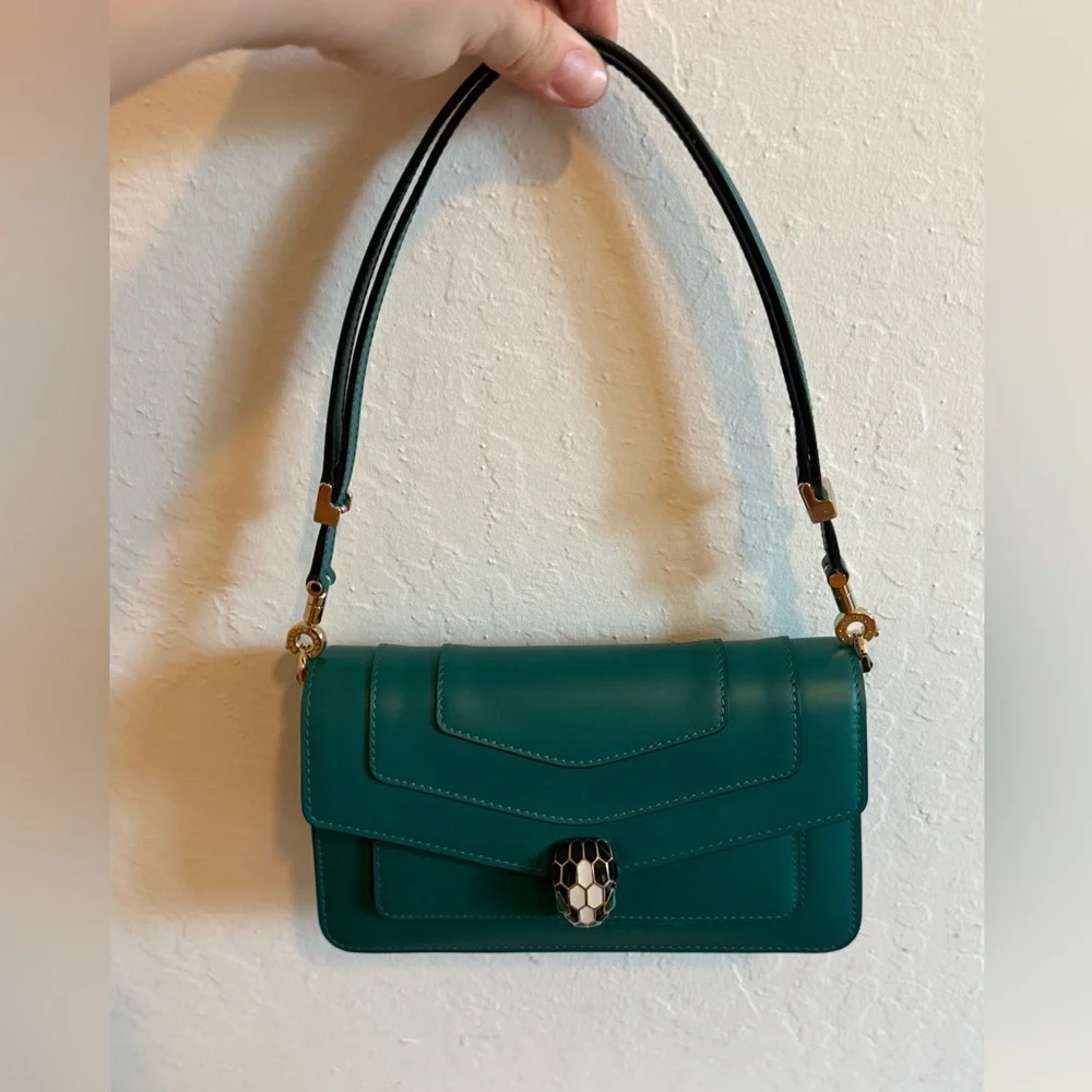 💚 Bvlgari Serpenti East West Shoulder Bag 💚 - Picture 11 of 13
